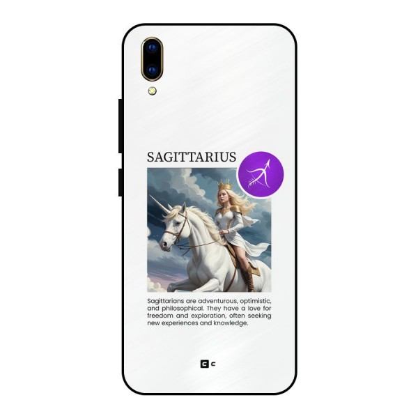 Sparkling Sagittarius Metal Back Case for Vivo V11 Pro