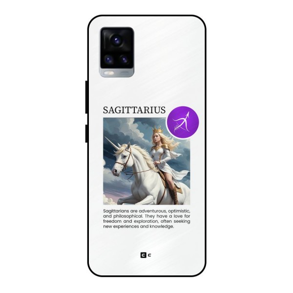 Sparkling Sagittarius Metal Back Case for Vivo V20