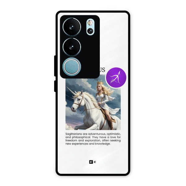 Sparkling Sagittarius Metal Back Case for Vivo V29