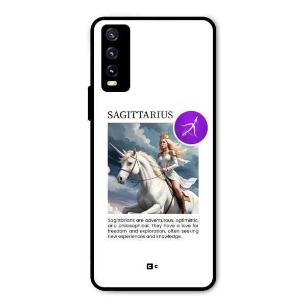 Sparkling Sagittarius Metal Back Case for Vivo Y20i