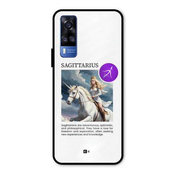 Sparkling Sagittarius Metal Back Case for Vivo Y51A