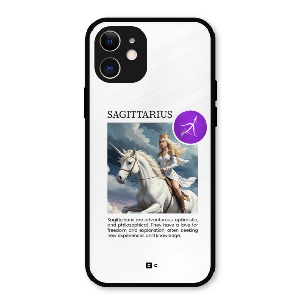 Sparkling Sagittarius Metal Back Case for iPhone 12