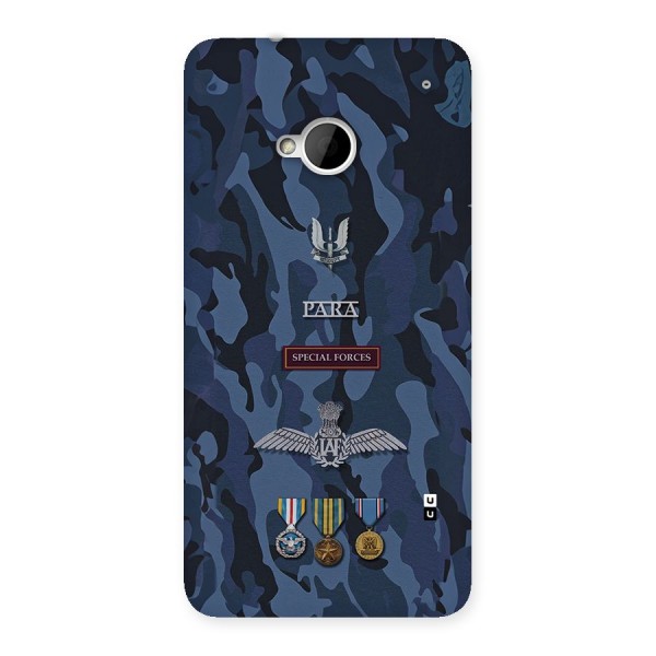 Special Forces Badge Back Case for One M7 (Single Sim)