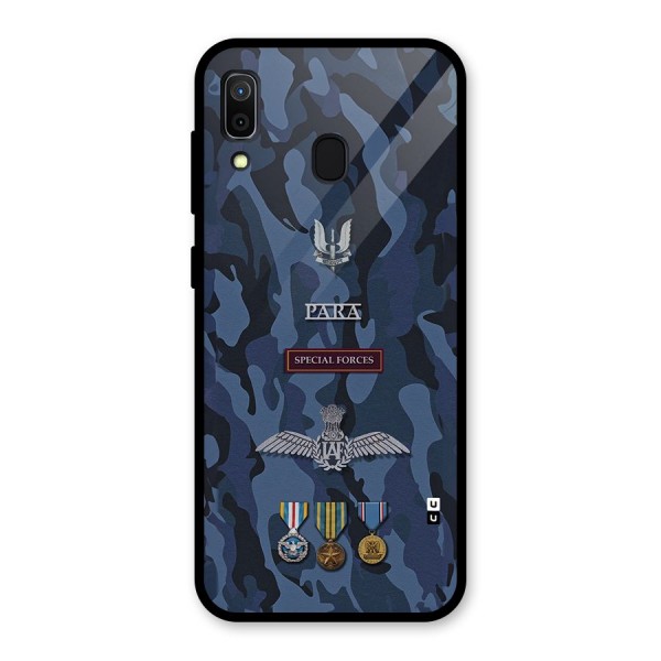 Special Forces Badge Glass Back Case for Galaxy A30