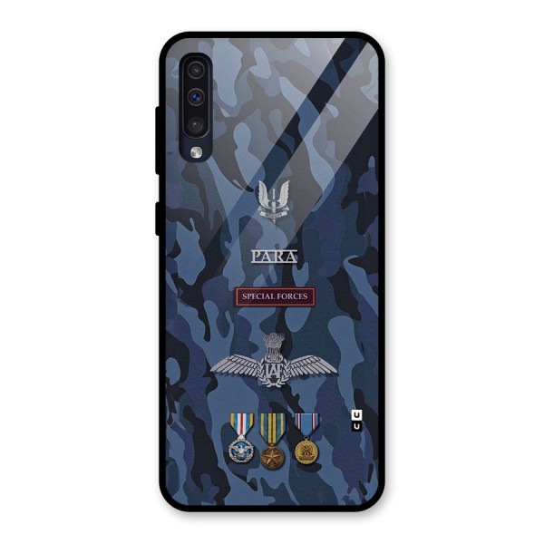 Special Forces Badge Glass Back Case for Galaxy A50
