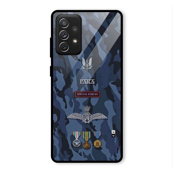 Special Forces Badge Glass Back Case for Galaxy A72