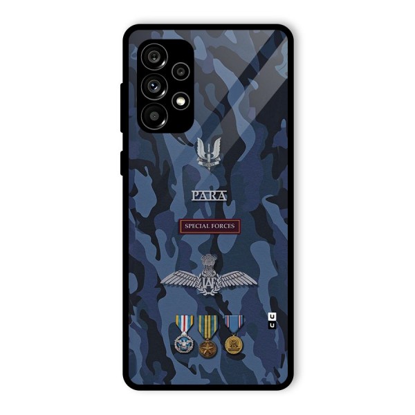 Special Forces Badge Glass Back Case for Galaxy A73 5G