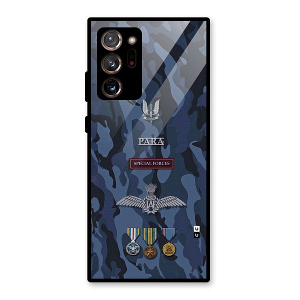 Special Forces Badge Glass Back Case for Galaxy Note 20 Ultra 5G
