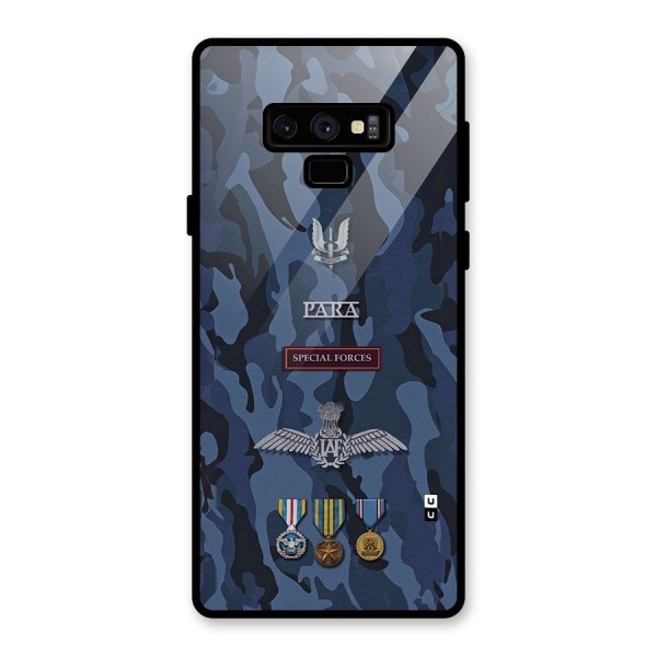 Special Forces Badge Glass Back Case for Galaxy Note 9