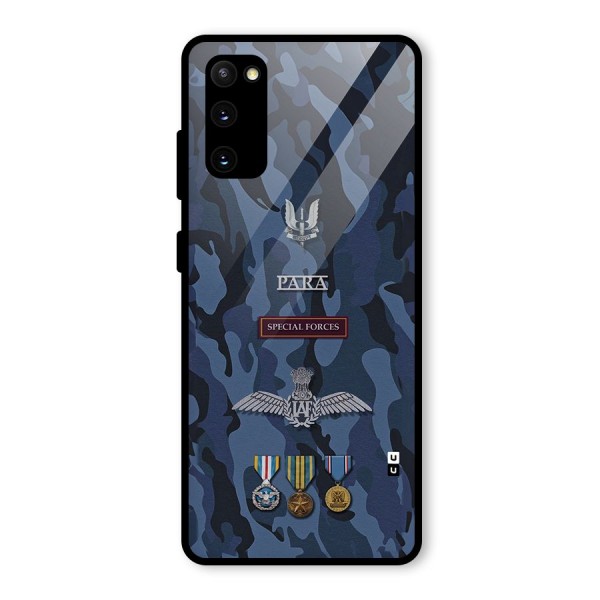 Special Forces Badge Glass Back Case for Galaxy S20 FE 5G