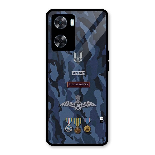 Special Forces Badge Glass Back Case for Oppo A77