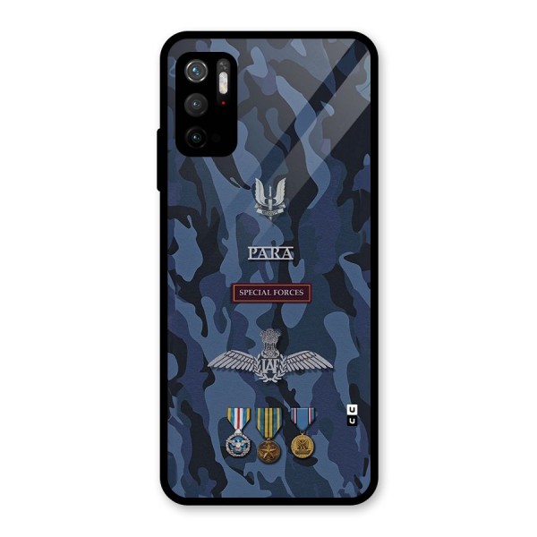 Special Forces Badge Glass Back Case for Poco M3 Pro 5G