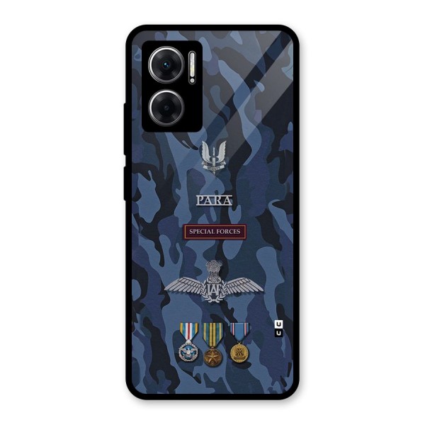 Special Forces Badge Glass Back Case for Redmi 11 Prime 5G