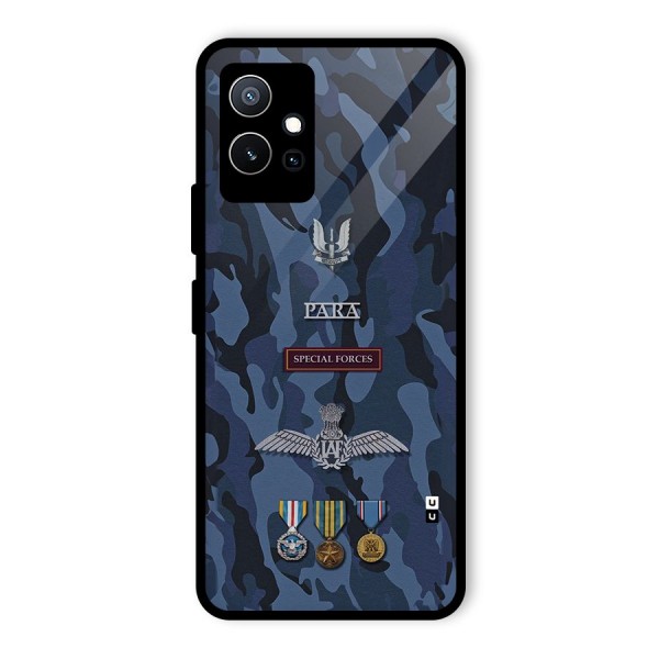 Special Forces Badge Glass Back Case for Vivo iQOO Z6