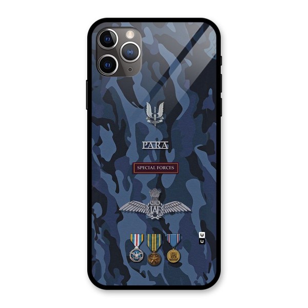 Special Forces Badge Glass Back Case for iPhone 11 Pro Max