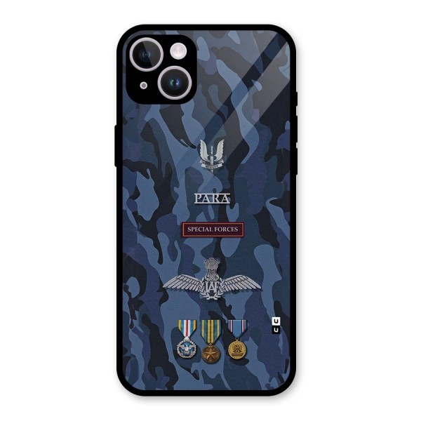 Special Forces Badge Glass Back Case for iPhone 14 Plus