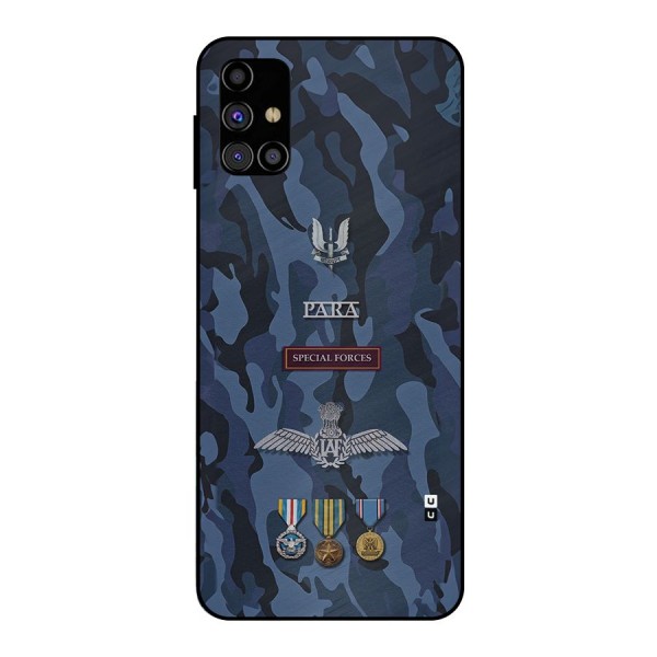 Special Forces Badge Metal Back Case for Galaxy M31s