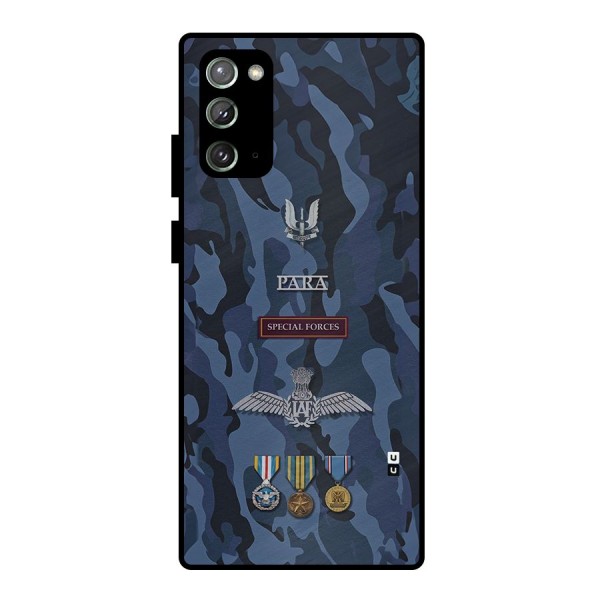 Special Forces Badge Metal Back Case for Galaxy Note 20