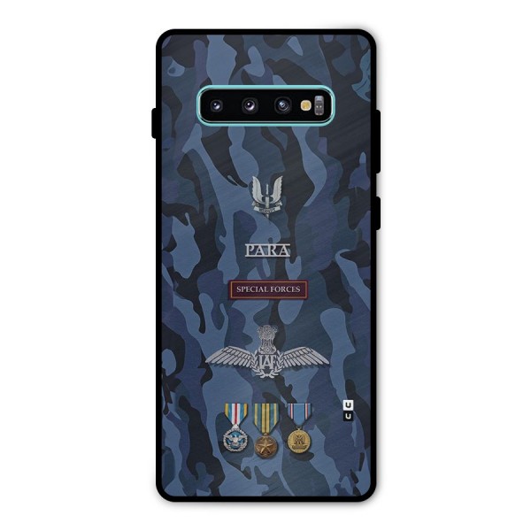 Special Forces Badge Metal Back Case for Galaxy S10 Plus