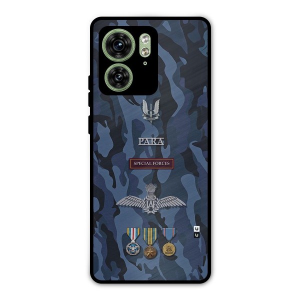Special Forces Badge Metal Back Case for Motorola Edge 40 5G