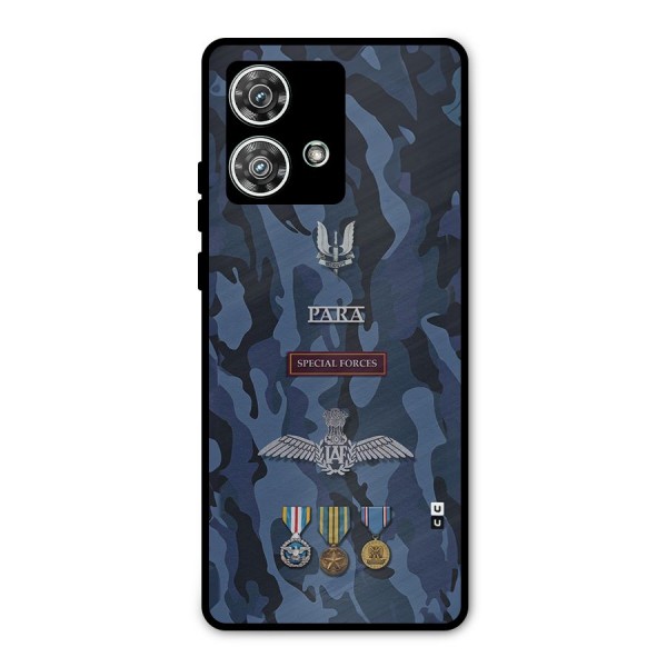 Special Forces Badge Metal Back Case for Motorola Edge 40 Neo