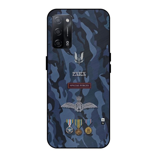 Special Forces Badge Metal Back Case for Oppo A53s 5G