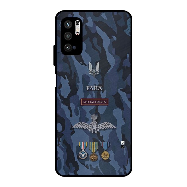 Special Forces Badge Metal Back Case for Poco M3 Pro 5G