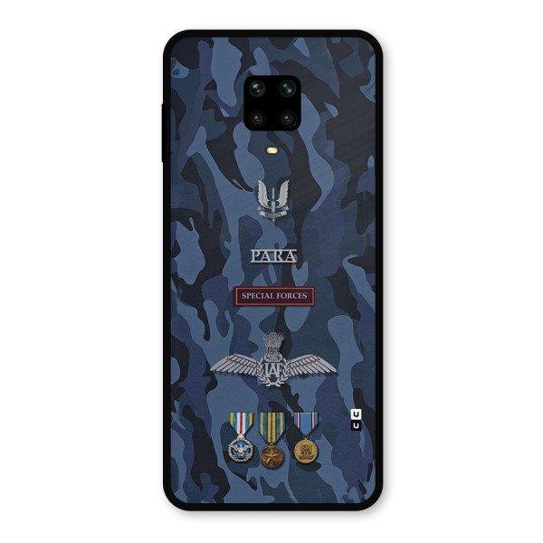 Special Forces Badge Metal Back Case for Redmi Note 9 Pro