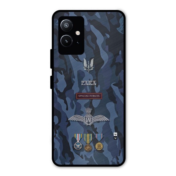 Special Forces Badge Metal Back Case for Vivo T1 5G