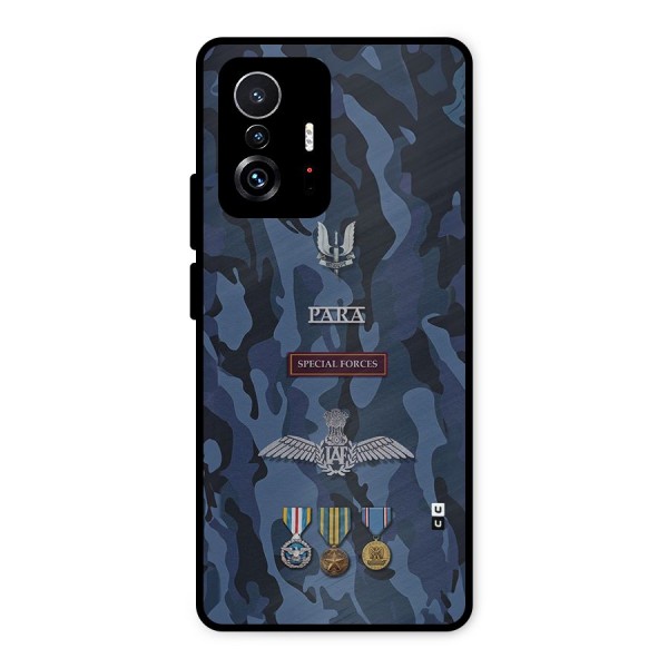 Special Forces Badge Metal Back Case for Xiaomi 11T Pro