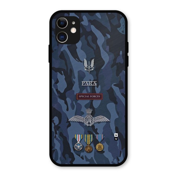 Special Forces Badge Metal Back Case for iPhone 11