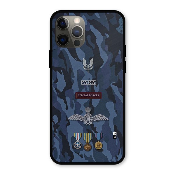 Special Forces Badge Metal Back Case for iPhone 12 Pro