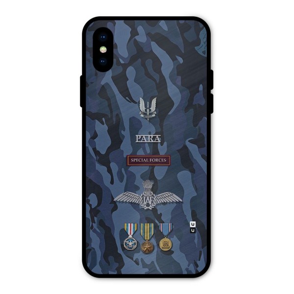 Special Forces Badge Metal Back Case for iPhone X