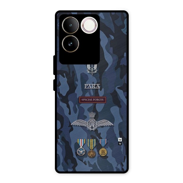 Special Forces Badge Metal Back Case for iQOO Z7 Pro