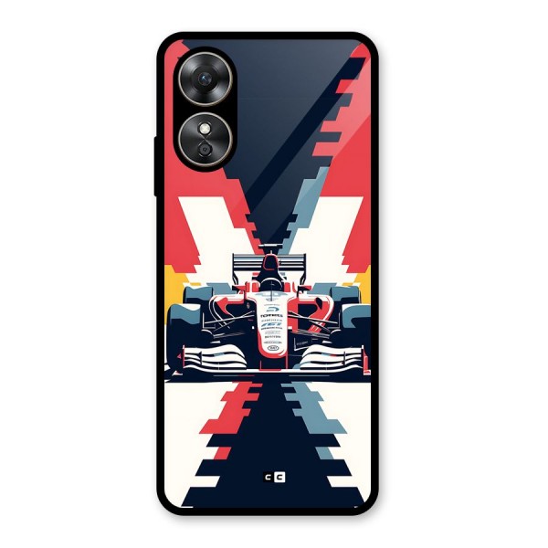 Sports One Glass Back Case for Oppo A17