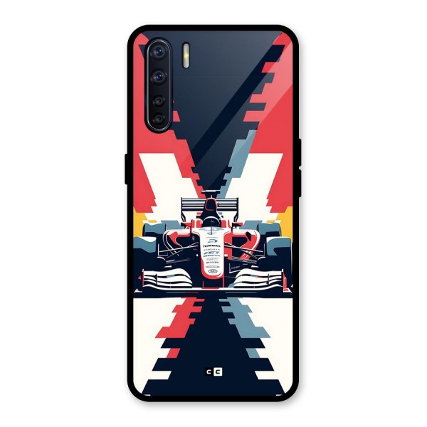 Sports One Glass Back Case for Oppo F15
