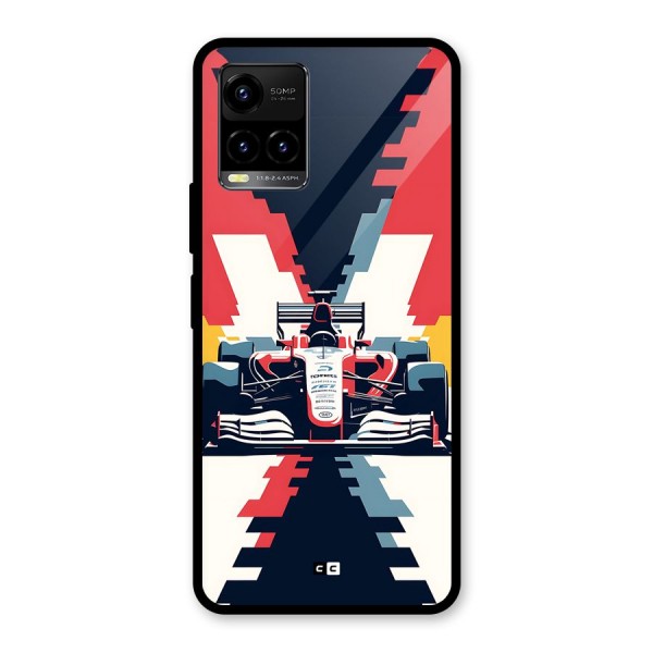 Sports One Glass Back Case for Vivo Y33s