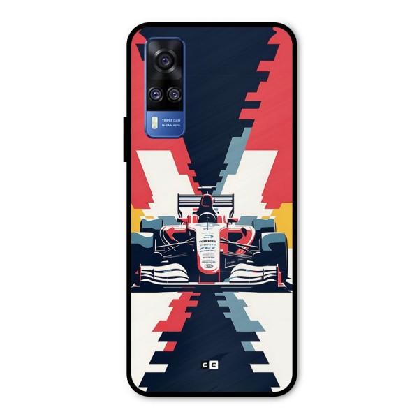 Sports One Metal Back Case for Vivo Y51A