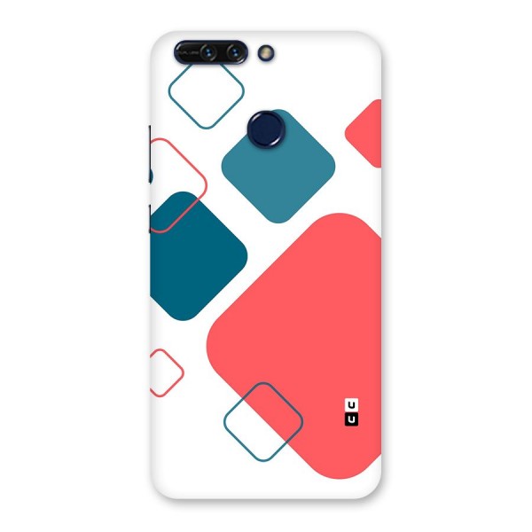 Square Pattern Beautiful Abstract Back Case for Honor 8 Pro