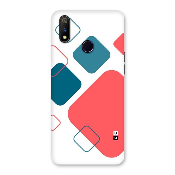 Square Pattern Beautiful Abstract Back Case for Realme 3 Pro