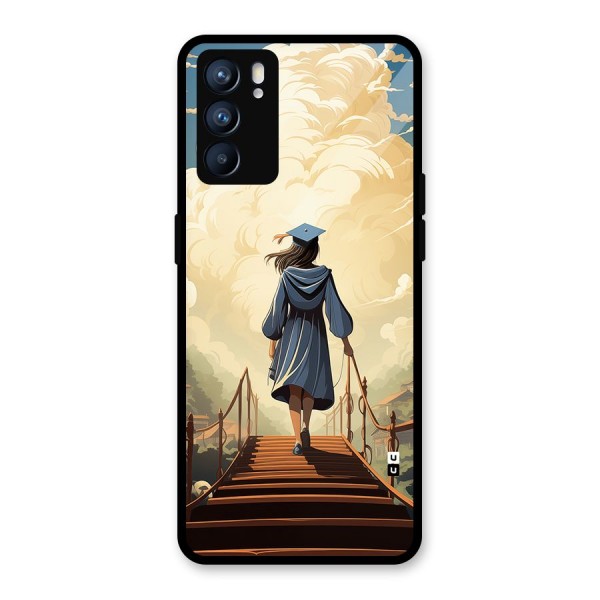 Stair Of Success Glass Back Case for Oppo Reno6 5G