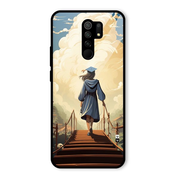 Stair Of Success Glass Back Case for Redmi 9 Prime