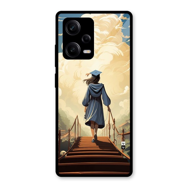 Stair Of Success Glass Back Case for Redmi Note 12 Pro