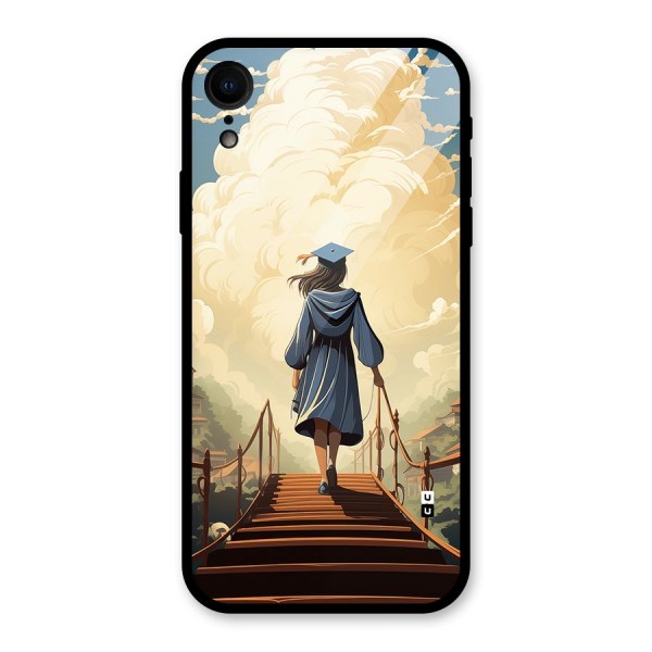 Stair Of Success Glass Back Case for iPhone XR