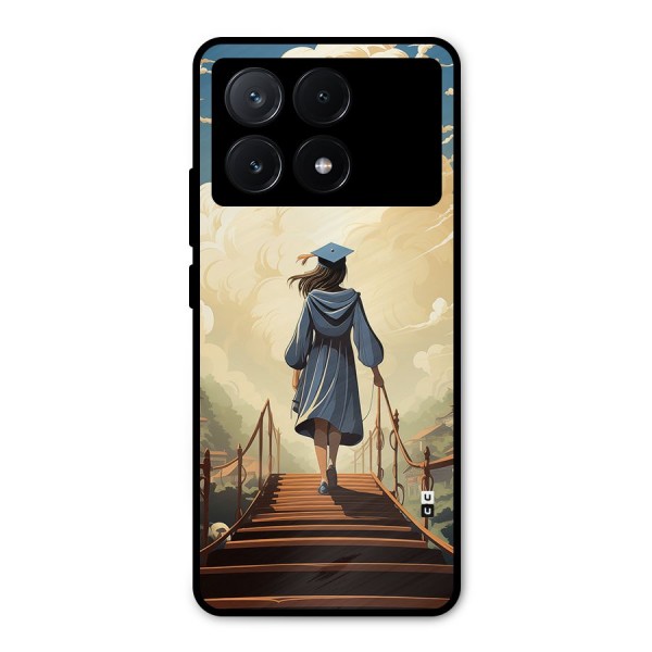 Stair Of Success Metal Back Case for Poco X6 Pro