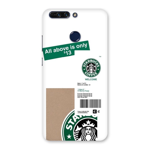Starbucks Coffee Mocha Back Case for Honor 8 Pro