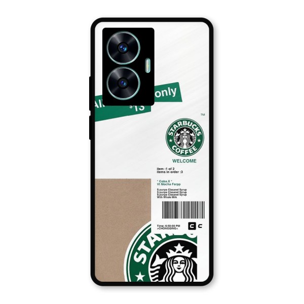 Starbucks Coffee Mocha Metal Back Case for Realme C55