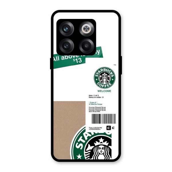 Starbucks Coffee Mocha Glass Back Case for OnePlus 10T