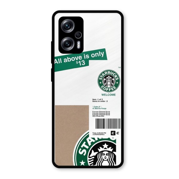 Starbucks Coffee Mocha Metal Back Case for Redmi K50i