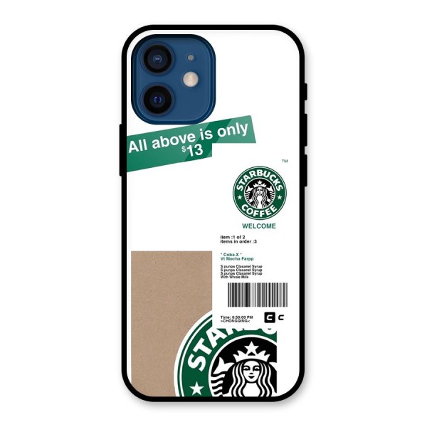 Starbucks Coffee Mocha Glass Back Case for iPhone 12 Mini